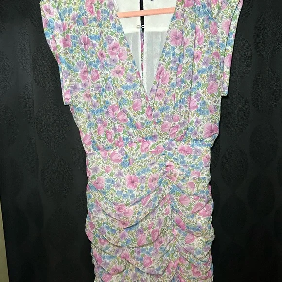 Zara Floral Mini Dress - Picture 4 of 11